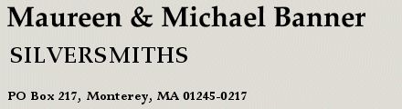 Maureen & Michael Banner silversmiths Monterey Massachusetts in the Berkshires
