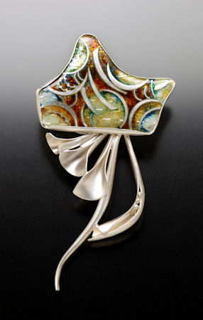Sterling silver pin pendant