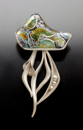 Sterling silver pin pendant