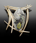 Sterling silver pin pendant
