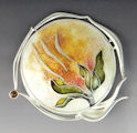 pin pendant in silver and enamel