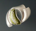 pin/ pendant in silver & enamel