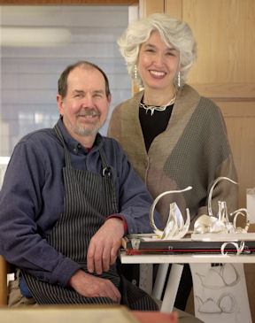 Michael & Maureen Banner in the studio