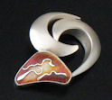 Sterling silver pin