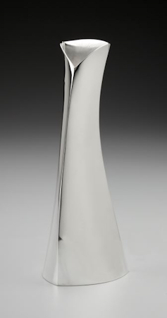 Contemporary hand crafted Sterling vase