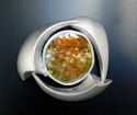 Sterlin silver pin with enamel