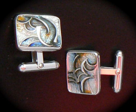 Cuff links in Sterling silver