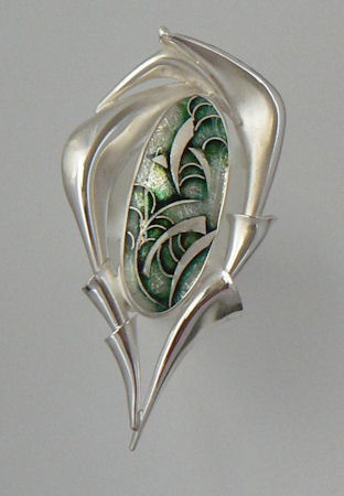 Hand formed Sterling pin
