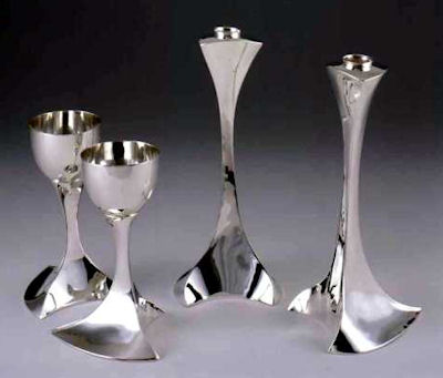 Sterling silver temple set