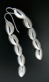 Silver earrings